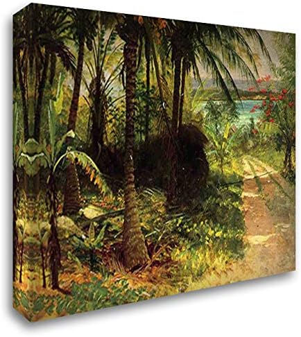 Tropical Landscape 24x20 Gallery Wrapped Stretched Canvas Art by Albert Bierstadt