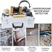 Underground Water Leak Detector, Water Pipe Leak Detector, Digital Display Leakage Sensor Locator Monitor, Noise-Cancelling Headset, Adjustable Sensitivity, Carry Case