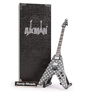 Réplique de guitare miniature Randy Rhoads (Quiet Riot) – Cadeaux musicaux – Ornement fait à la main – Comprend une… - Les Beatles, Paul McCartney, John Lennon, RIngo Starr, George Harrison