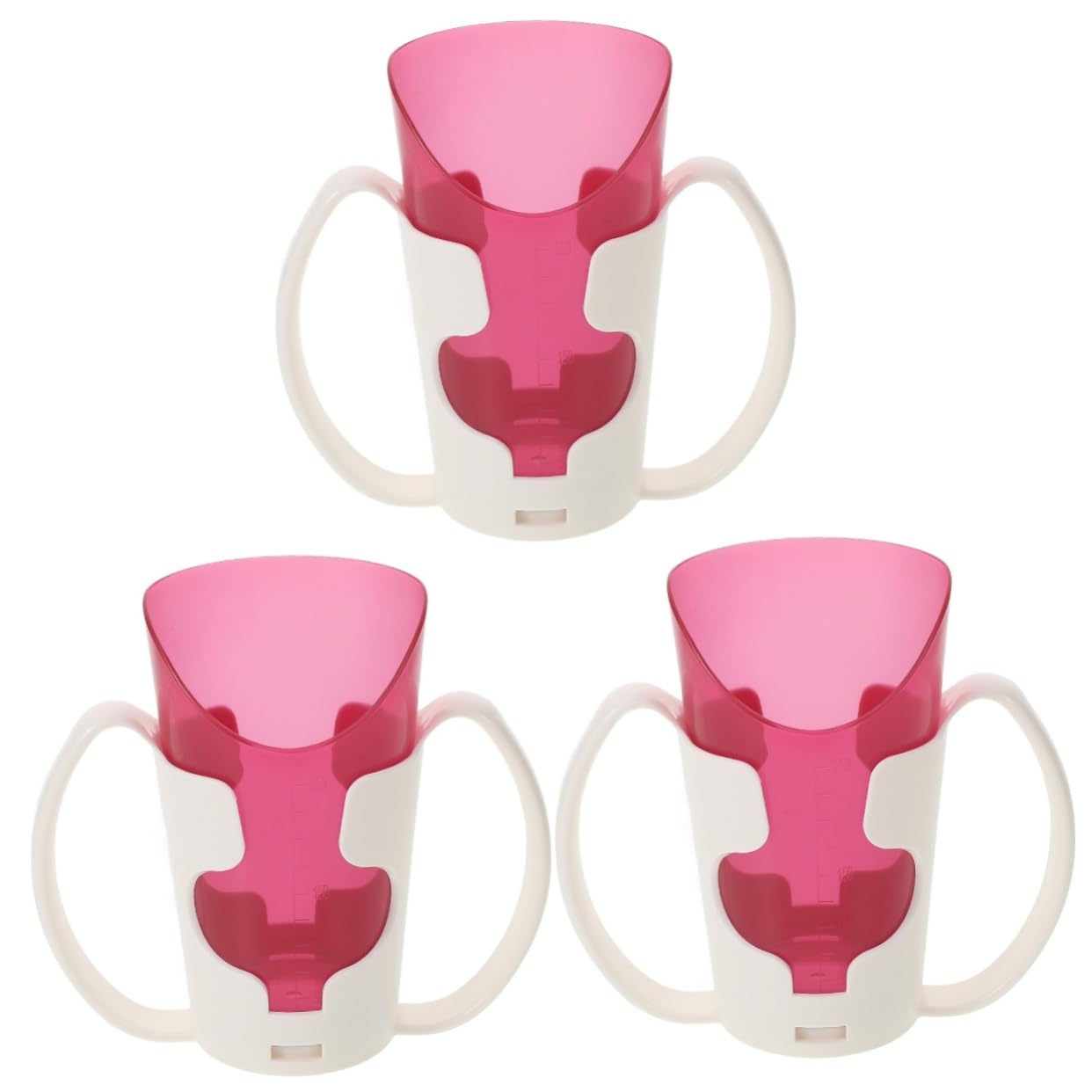 Cabilock 3 Piezas Taza De Cuidado De Ancianos Vasos Fríos con Tapa y Pajita Taza De Maternidad Tazas De Entrenamiento para Adultos Taza De Bebida De Maternidad Tazas De Papilla El Plastico