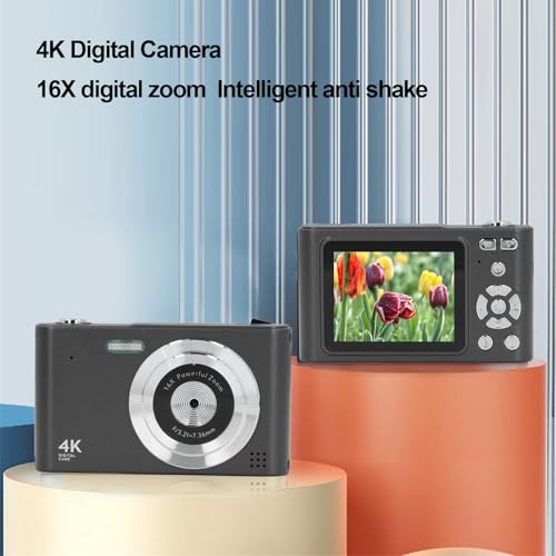 Cámara digital 4K con autoenfoque 48MP negra miniatura 2
