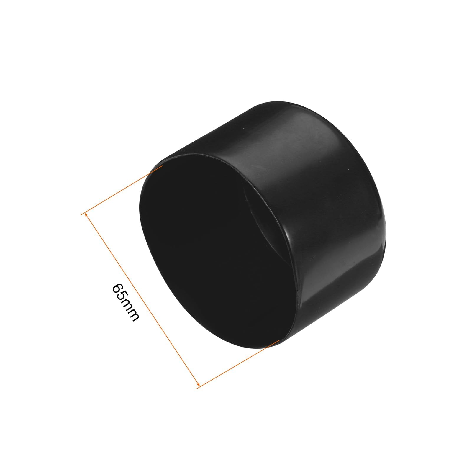 TA-VIGOR 4Pcs Rubber End Caps, 65mm ID Round Flexible Screw End Caps Thread Protectors - Image 2
