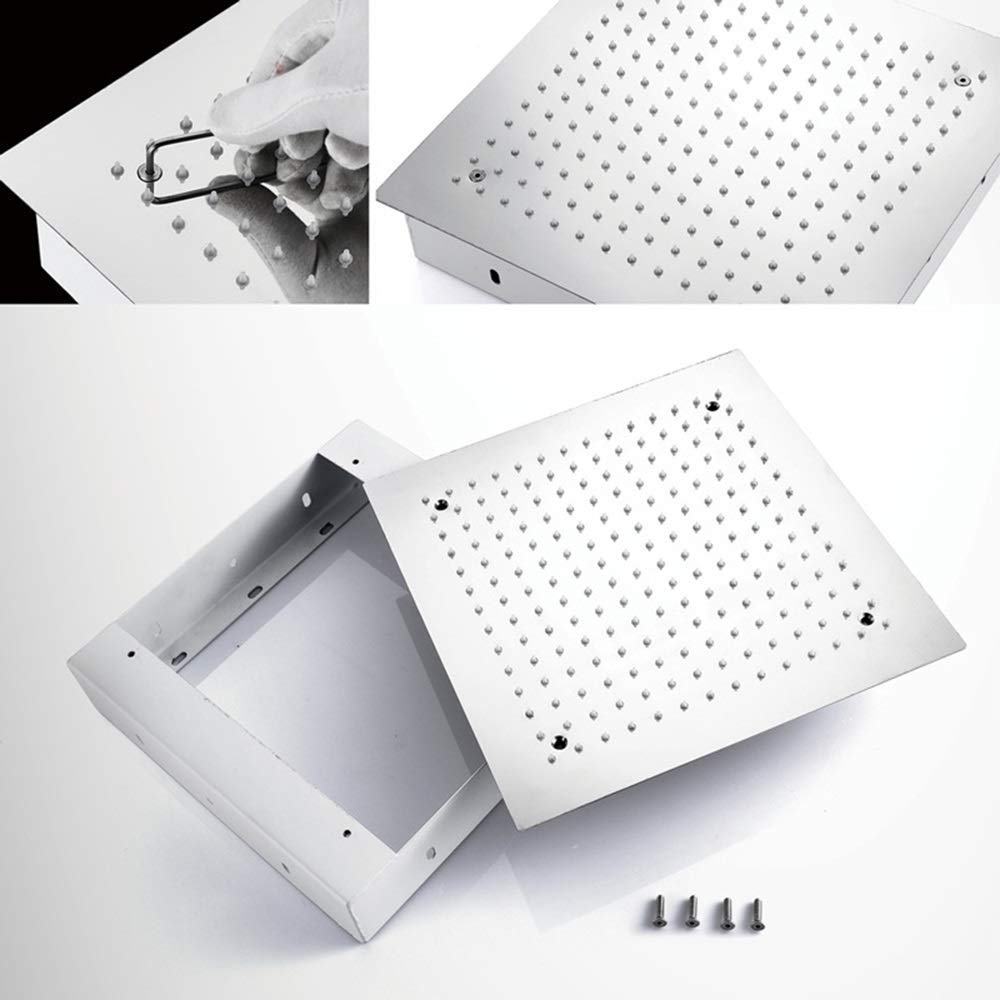 cm Quadrati a baldacchino topploy System Argento termostatico Set di Doccia in Rame Rubinetto 2 modalità bellissime pratiche