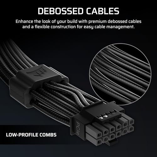 Image of Corsair ThermalProtect PCIe 5.1 600W 12V-2x6 Cable - Black