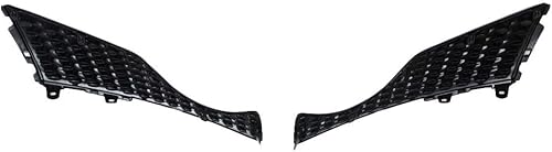 Miniatura 6 de Perfit Liner Nueva parrilla delantera cromada negra repuesto con moldura cromada compatible con NISSAN Juke SUV compatible con NI1200244 620701KA0A