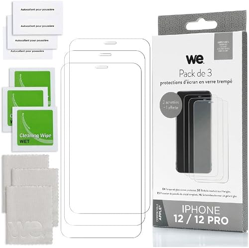 WE Bundle 3 Verres trempés IPHONE 12/12 Pro