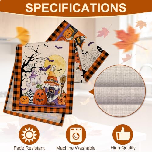 Halloween Table Runner 13x72 inch - Spooky Ghost Boo Pumpkin Decor - image 2