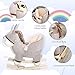 Qaba Kids Rocking Chair, Plush Ride On Rocking Horse Donkey with Sound, Wood Base Seat, Safety Belt, Baby Toddler Rocker Toy for 18-36 Months, Gray