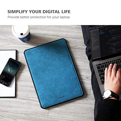 Nidoo 13" Laptop Sleeve Case Water Resistant Bag For 13" Macbook Air 2018 2019 2020, Macbook Pro 2016-2019/12.9" Ipad Pro 2018 2019 / 13.5" Surface Laptop 2 3 / 14" Huawei Matebook 14 2020,Blue #TOP6