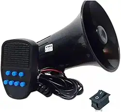 CORNETA SIRENE MODELO MEGAFONE AUTOMOTIVA 12V