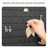 Lolalet Organizer do zawieszenia kolczyków z 20 haczykami dla kobiet, organizer na kolczyki do zawieszenia na ścianie, organizer na kolczyki do ucha, wyświetlacz na kolczyki sztyftowe, 608 otworów na