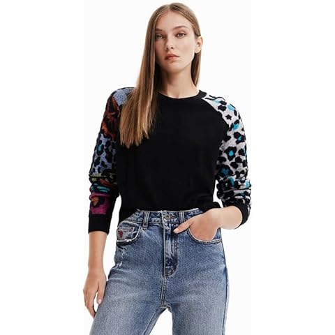 Desigual Jers Ayla 2000 Black Sudadera para Mujer Cover