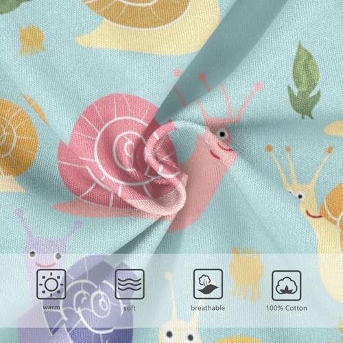 Wusikd Cute Snails Boys' Underwear Cotton Boys Briefs Soft Toddler Underwear 2T3