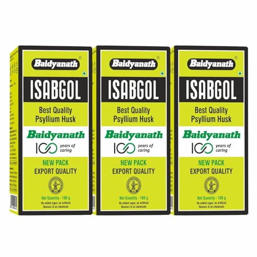 Image of Baidyanath Asli Ayurved Isabgol - 100g (Pack of 3) Psyllium Husk Powder | Boosts Digestion | Constipation Relief Naturally | Rich Source Of Dietary Fiber Supplement