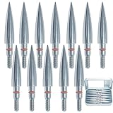 Field Points arrowheads 150 Grains Archery Field Points, 5/16'' Stainless Steel Screw in Archery Fie