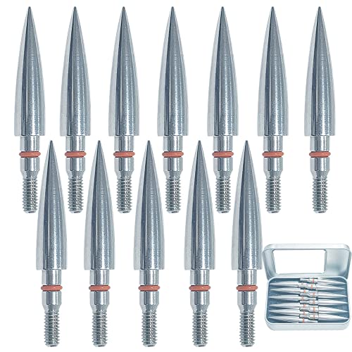 Image of 100 /125 /150 /200 /300 Grains Archery Field Points Practice Field Tips, Archery Target Practice Hunting Arrow Tip for Recurve, Compound Bow Crossbow, Stainless Steel Screw in Broadheads