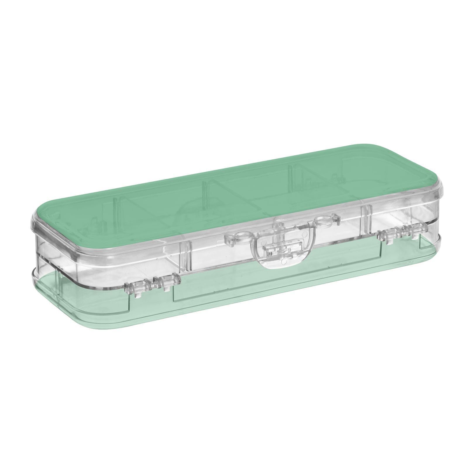 ODAWA Sea Green Pencil Case Kids with 4 Removable Ruler Dividing Spacers 8.3" L x 3" W x 1.9" H — image 1