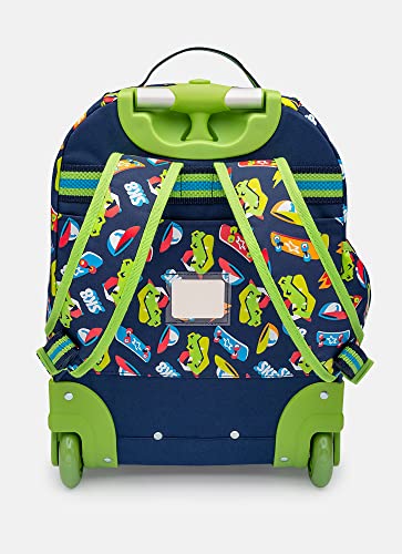 Mochila Escolar com Rodinha Dinossauro Skate - Puket
