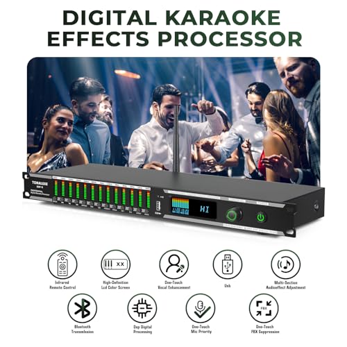 Image of Feedback Suppressor Preamp Preamplifier Karaoke Effector Digital Pre-stage Effector Anti-howling Audio Processor