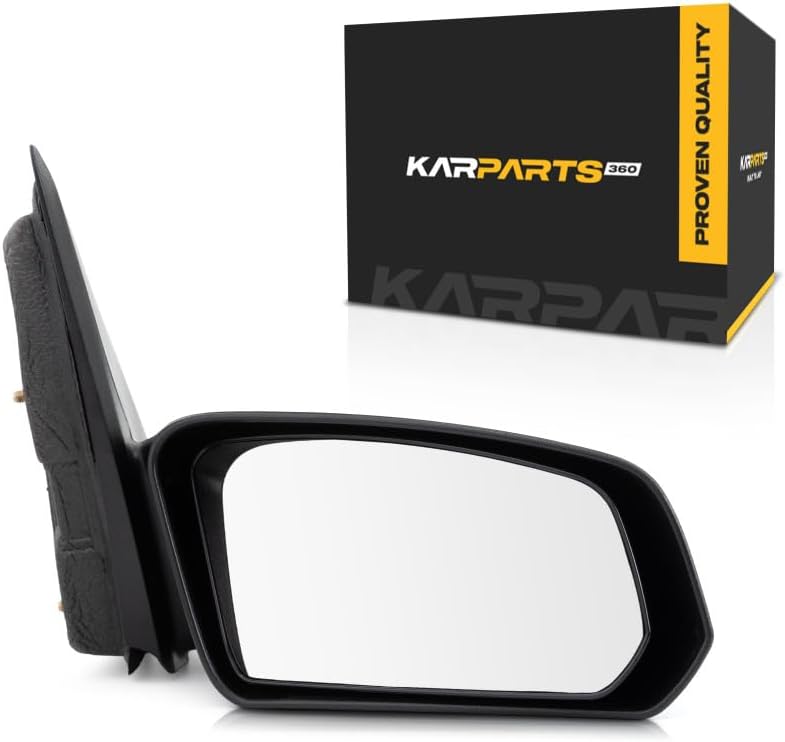 For Saturn Ion 2003 2004 2005 2006 2007 Door Mirror Passenger Side | Manual | Non-Heated | Textured | Sedan | Replacement for GM1321266 | 22726677