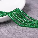 2 * 4MM Malay Jade Flat Bead Cut Faceted disc Bead Separator semi-Finished Product with Beads Loose...