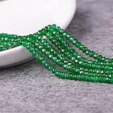 2 * 4MM Malay Jade Flat Bead Cut Faceted disc Bead Separator semi-Finished Product with Beads Loose...