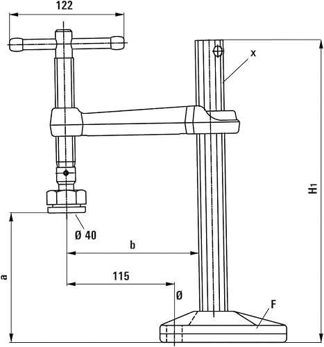 Miniatura 2 de Bessey BSG21-14 Maschinentischspanner BSG - Abrazaderas de mesa, color gris, 2105.512 in