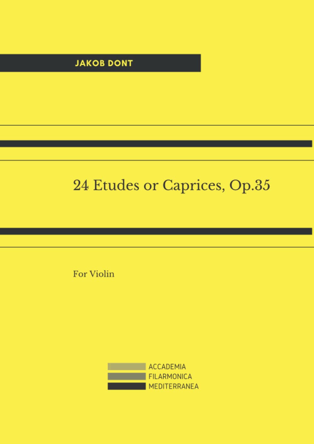 24 Etudes or Caprices, Op.35: For Violin