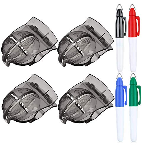 4 Piezas Golf Ball Line Marker Tool, Juego de Pelota de Golf Clip de Marcado de Bolas (Negro)