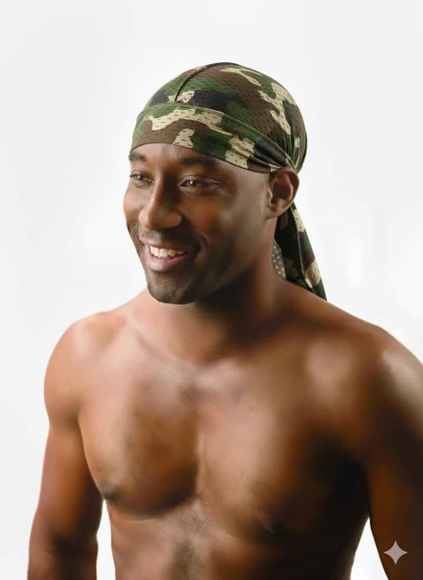 Titan Cool Mesh Du-Rag, Ultra Stretch Breathable Wave Cap with Extra Long Tail, Fits