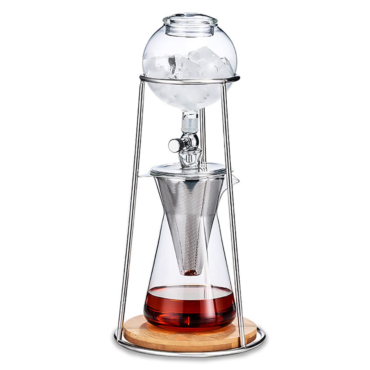 Amazon | グラス アイスコーヒー メーカー ドリッパー ポット