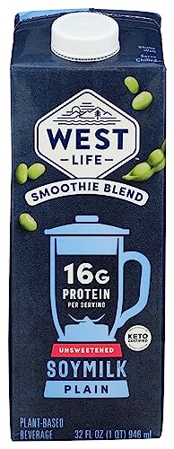 Westsoy Unsweetened Smoothie Blend Soymilk, 32 Fz #TOP18