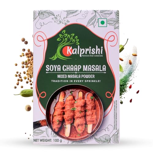 Image of Kalprishi Soya Chaap Masala 100g | Restaurant Style Curry Spice Blend For Soya Sticks