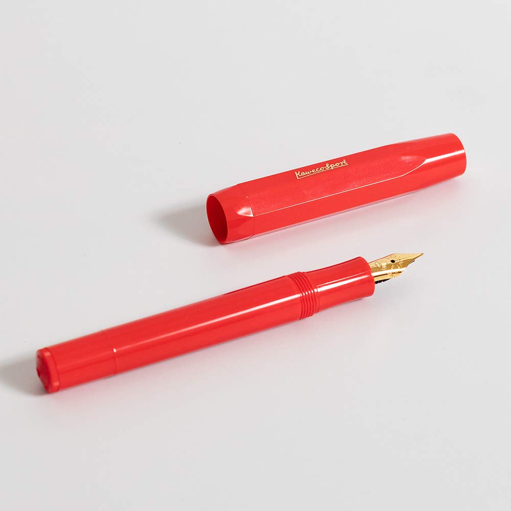 Amazon | Kaweco スポーツ クラシック 万年筆 レッド 細字 スポーツ 八