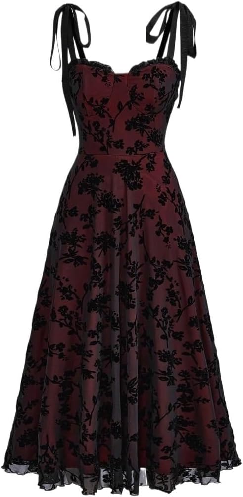 Women's 2024 Summer Cami Slip Midi Long Dress Shoulder Knot Cami Dress