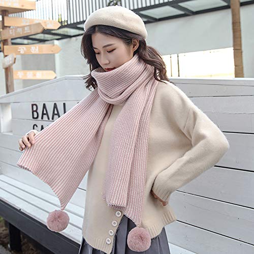 Écharpe rose en tricot pour femme pour adoucir les journées fraîches
