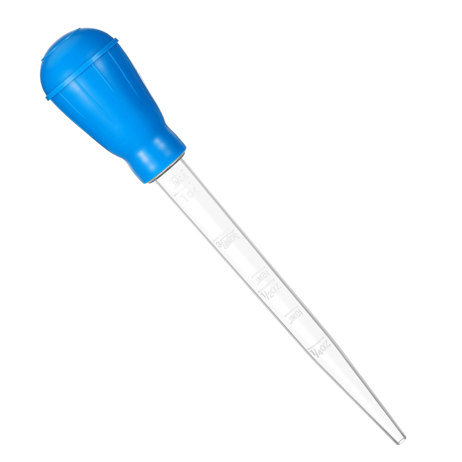 Qulkws Aquarium Cleaning Dropper, 30ml Aquarium Clean Pipette Dropper, Gravel Cleaning Straw, Manual Fish Tank Water Changer, Fish Tank Cleaning-Tool, Feeder Pipette (Blue)