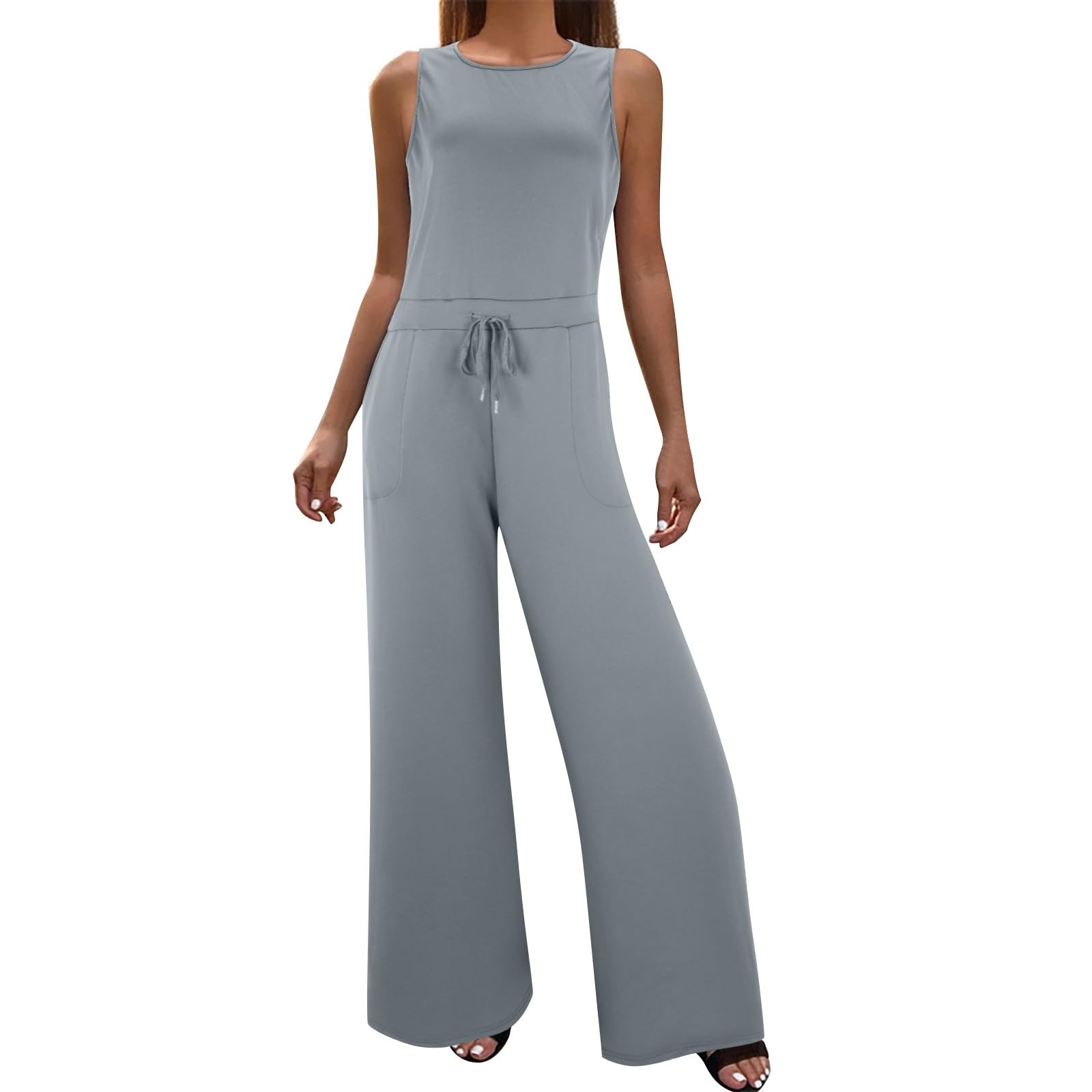 Salopette Cargo Stretch Femme Poches Ceinture Réglable Salopette Cargo Femme Stretch - Coupe Ajustée, Bretelles Réglables, Poches Pratiques Salopette Cargo élégante été