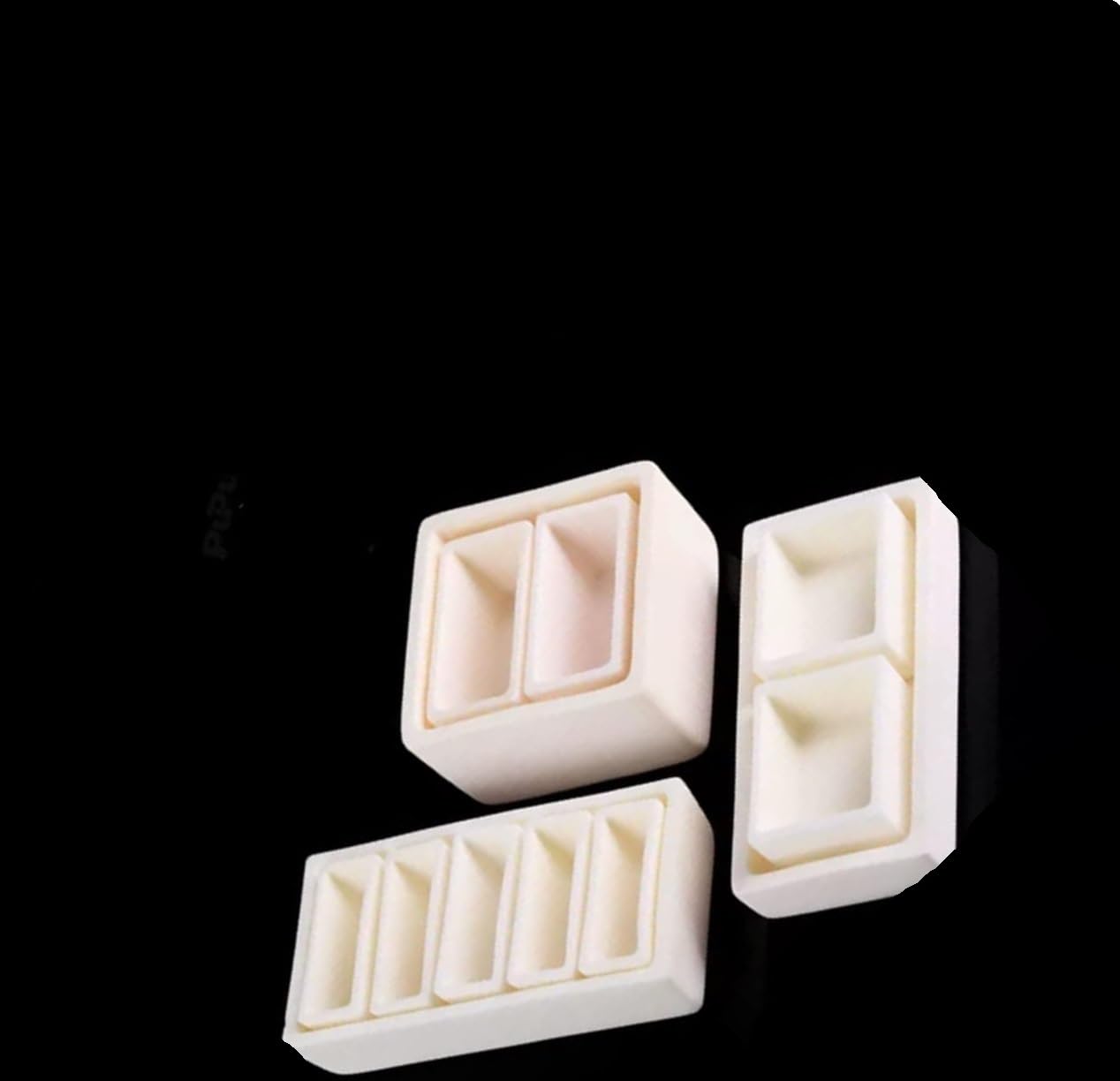 Crisol de corindón de alúmina al 99% resistente a altas temperaturas for uso en laboratorio - Oferta combinada (1 unidad)(Combo 3)