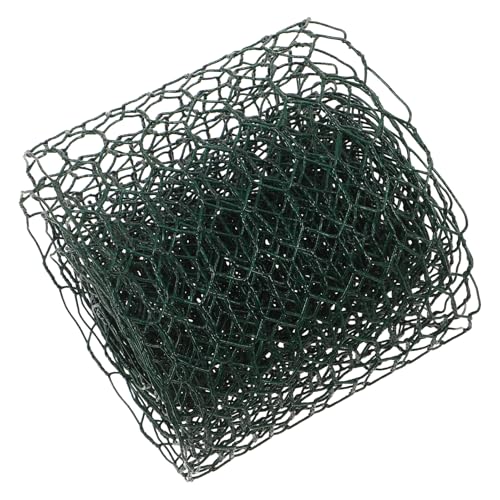 Hohopeti Grillage Métallique Vert Revêtu Calibre 22, Maille Hexagonale 16 MM, Rouleau 0,1 M X 4 M pour Jardin, Filet à Volaille, Clôture Résistante aux Intempéries pour Plantes et Élevage