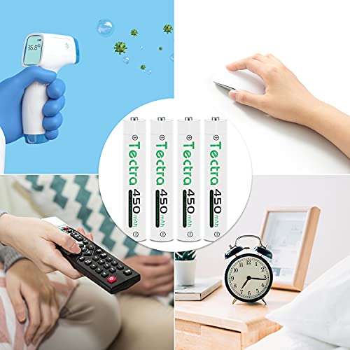 Tectra 2X Aaaa Batteries, Rechargeable Ni-Mh Aaaa Batteries + Led Usb Charger For Surface Pen, Active Stylus, Led Candle, Flashlight, Portable Cd, Mp3 Players, Digital Camera And More #TOP3