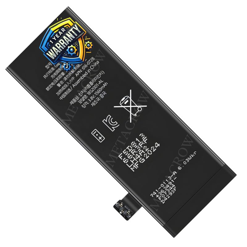 Image of Original Battery Compatible for iPhone 5c (A1456, A1507, A1516, A1529, A1532) - (1560mAh) - 1 Year Warranty