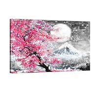 壁掛け　アートパネル　山桜 Amazon.co.jp: 富士山 桜 絵画 桜景色 富士山の風景 開運