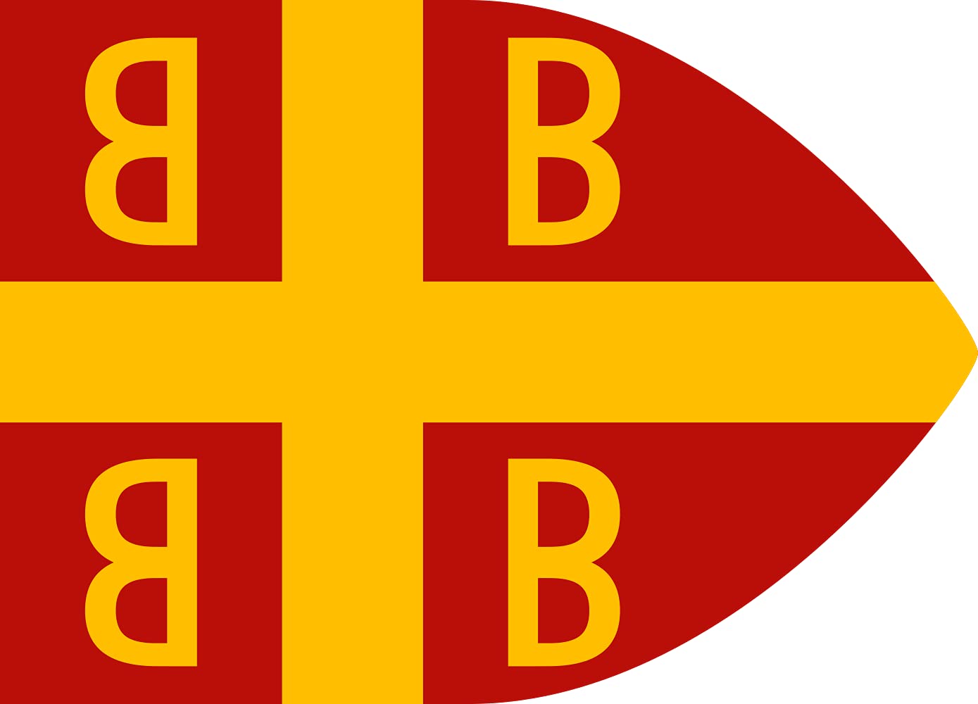 Drapeau byzantin impérial 14e siècle grand format pour reconstitution historique fidèle