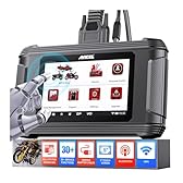 ANCEL MT500 PRO Motorcycle Scanner, Full-System OBD2 Diagnostic Tool with Quick Service Resets & Advanced Programming, Fits for Harley, Honda, Yamaha, Indian, Kawasaki, Suzuki, Polaris, BRP, Victory