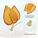 CAPASTEC Betta Fish Leaf, Natural Habitat Simulation for Betta Spawnings Grounds, Betta Spawnings Leaves, Resting Bed, Large Small Leaves, Orange Yellow