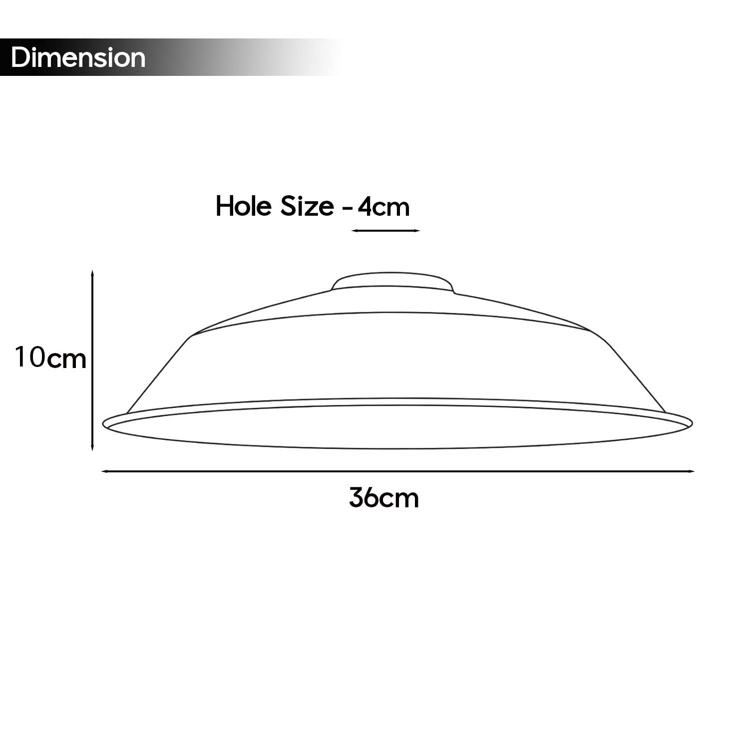 LEDSone Industrial Style Metal 36cm Pendant Lampshade - Image 4