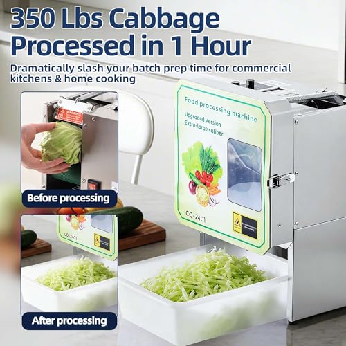 USAJZM Commercial Electric Vegetable Slicer & Chopper, 4-in-1 Food Cutter by USAJZM - Used condition - Image 2