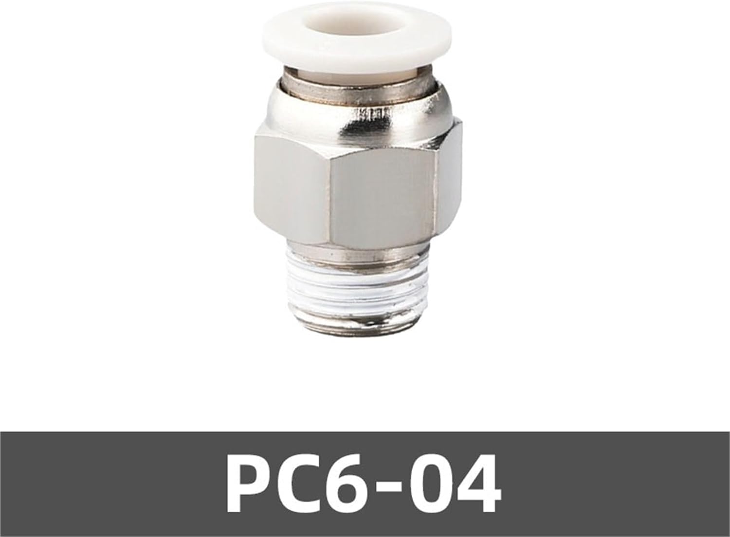 1/10/20PCS PC British Standard Pipe Thread Pneumatic Hose Fitting Push in OD 4 6 8 10 12mm Thread 1/8 1/4 3/8 1/2'' Quick Connector(PC6-04,20 PCS)