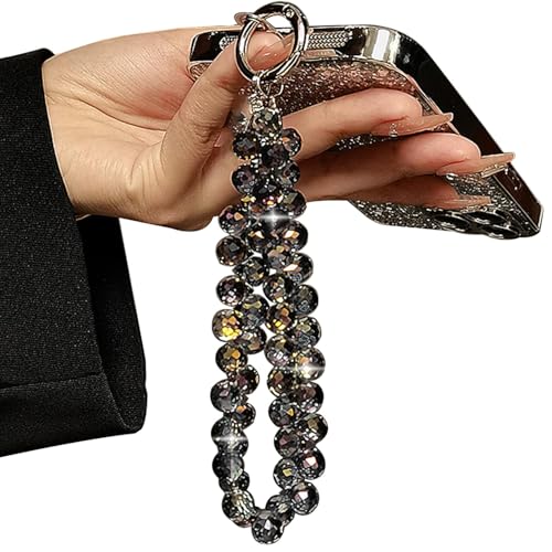 Yamobi Chaîne courte pour téléphone portable, pendentif à paillettes pour téléphone portable, bracelet porte-clés pour appareil photo, porte-clés